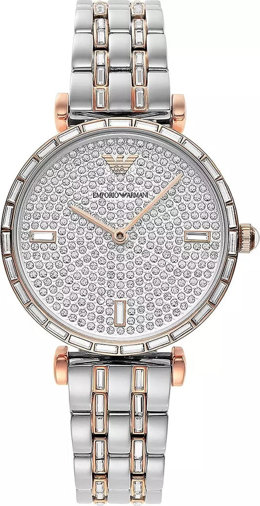 Emporio Armani  Silver Steel Quartz Watch